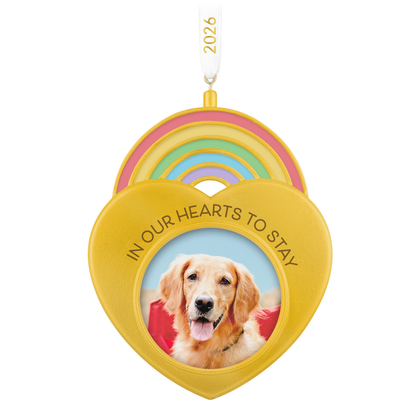 In Our Hearts to Stay 2026 Photo Frame Ornament