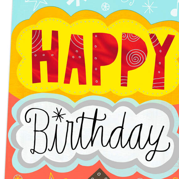 16" Celebrate Jumbo Birthday Card From All, , large image number 4