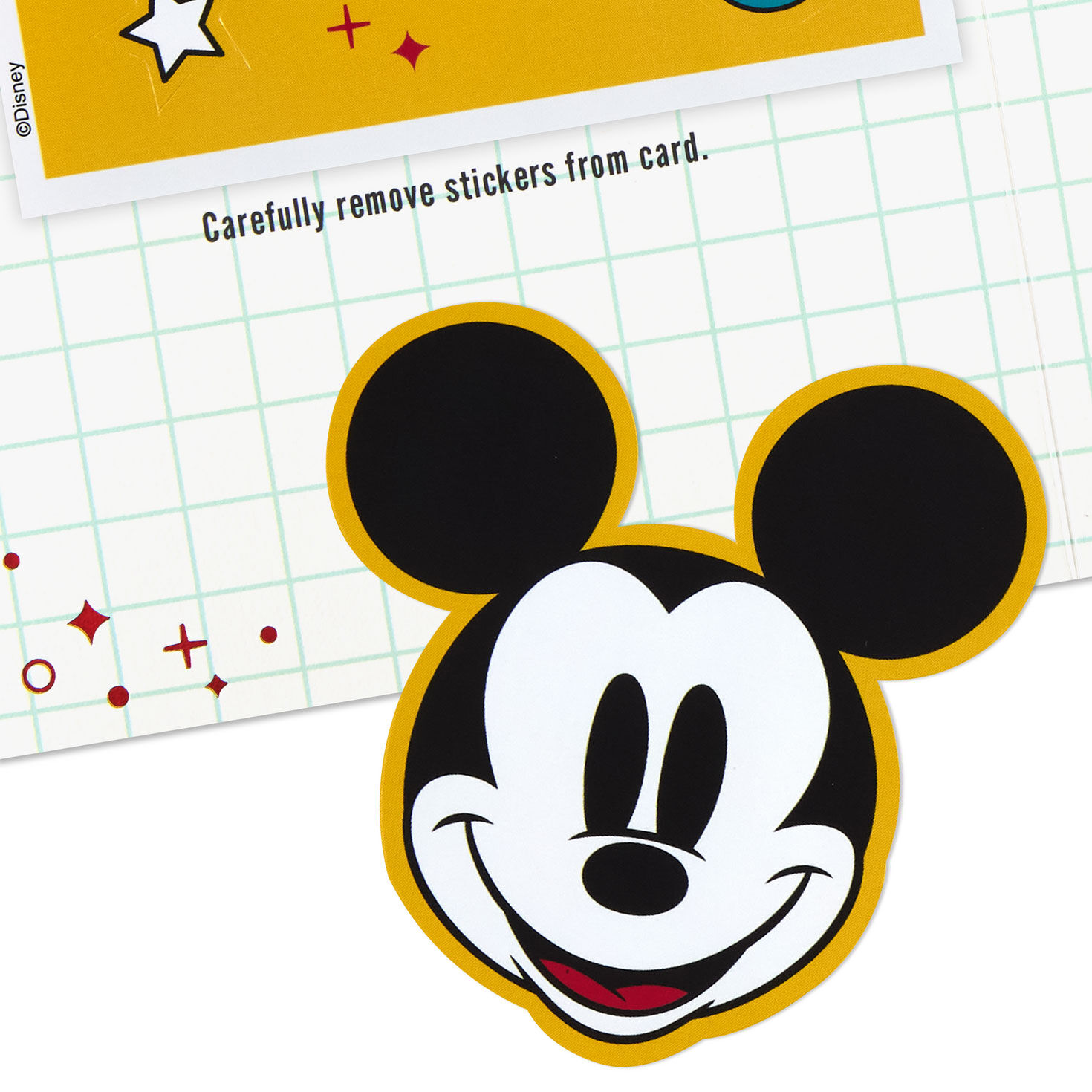 Colorful Mickey Faces Birthday Card with Stickers attachment image number 5