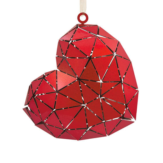 Signature Heart Metal Hallmark Ornament, , large image number 4