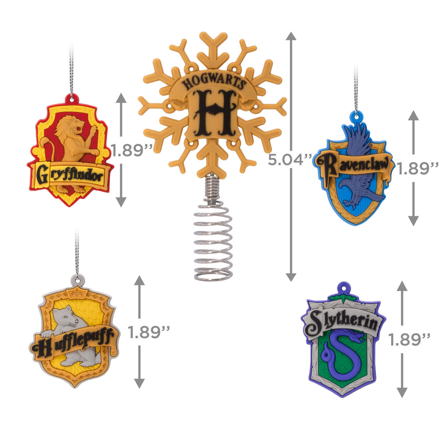 Mini Harry Potter™ Hallmark Tree Topper and Ornaments, Set of 5 for only USD 16.49 | Hallmark