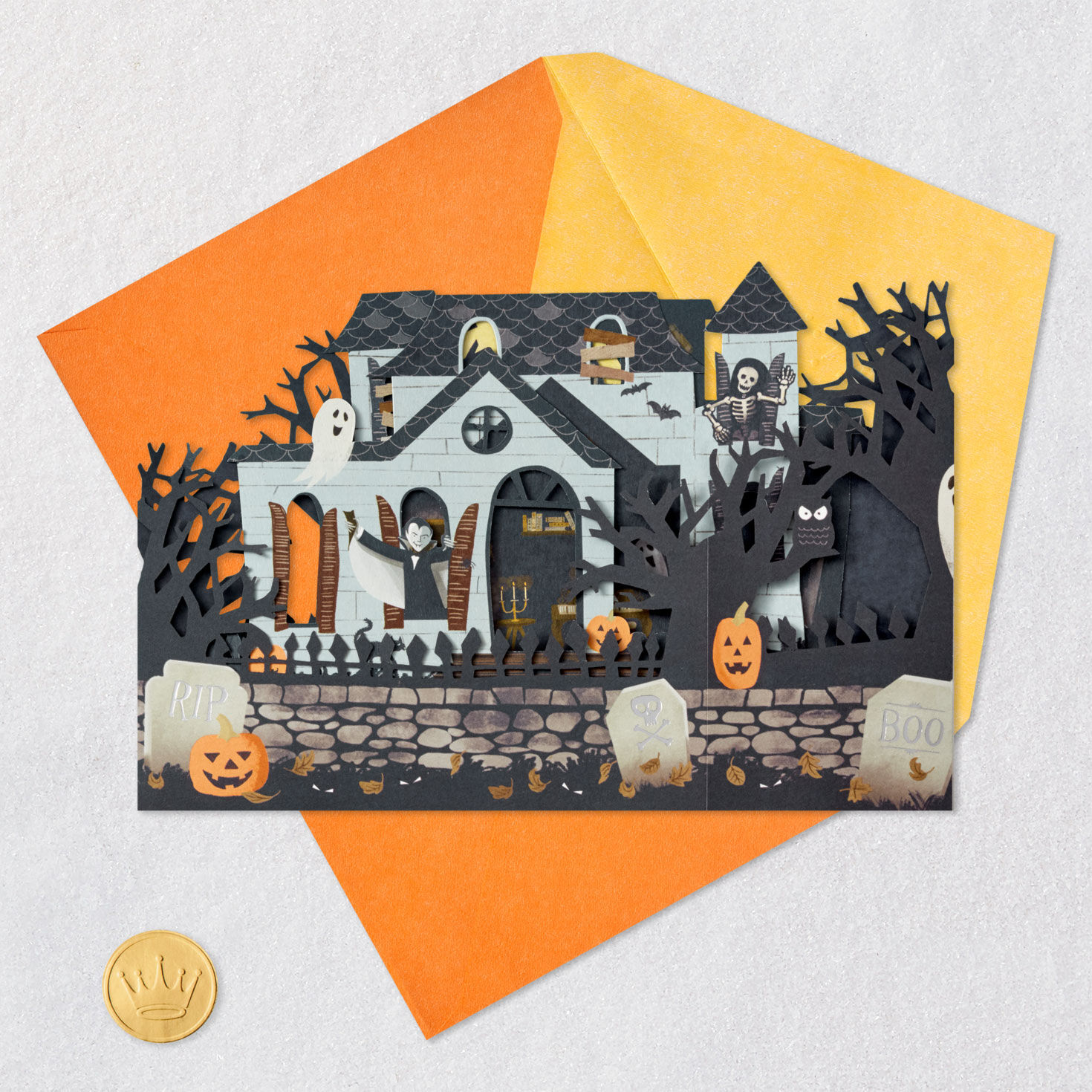 Spooky Haunted House 3D Pop-Up Halloween Card for only USD 7.99 | Hallmark