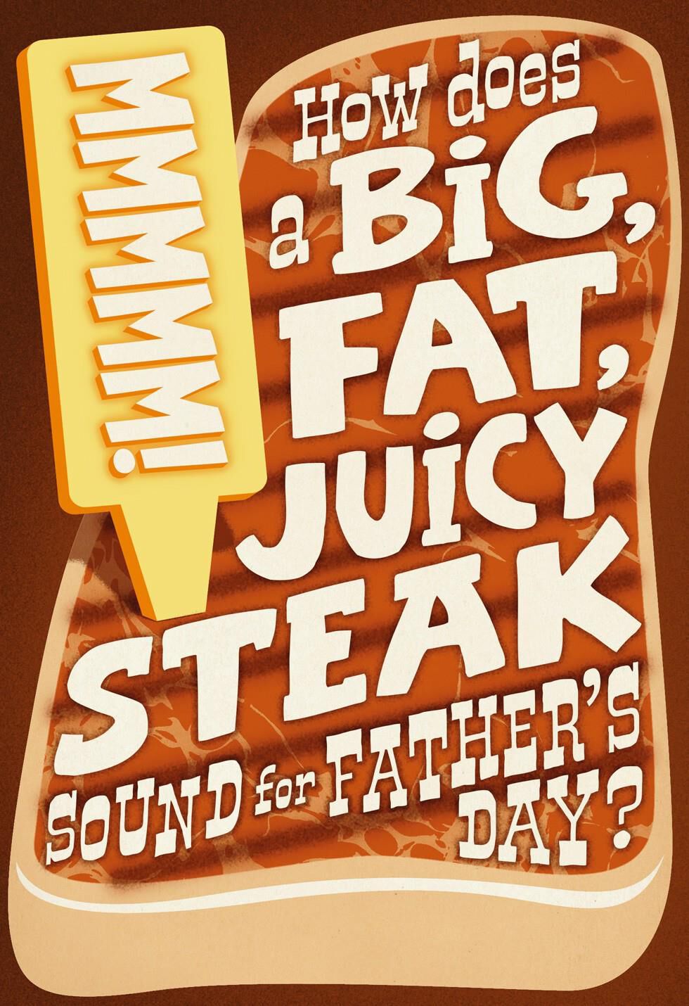 Steak Musical Father's Day Card