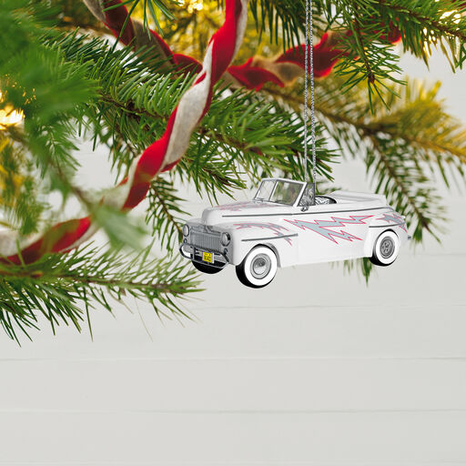 The Car’s the Star “Greased Lightning” 1948 Ford Deluxe Convertible Metal Ornament, 