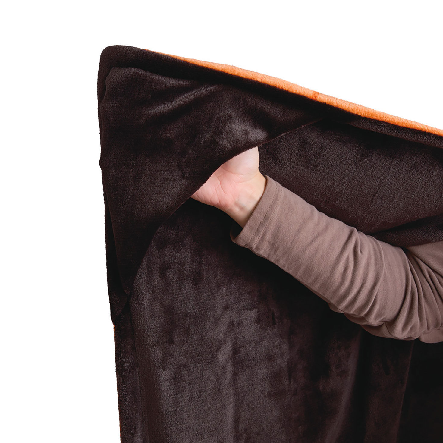 Mickey Mouse Orange Jack-o'-Lantern Hooded Blanket  image number 4