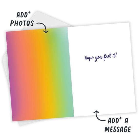 Virtual Hugs Folded Photo Card, , large image number 3