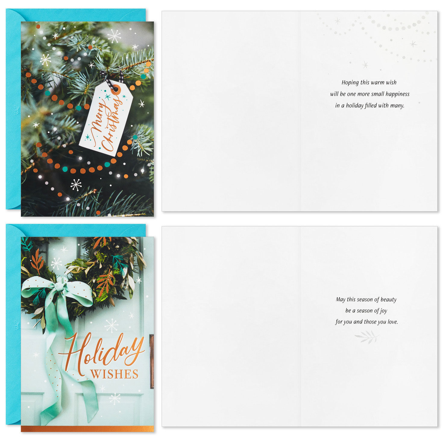 Rustic Boxed Christmas Cards Bulk Assortment Card Front with Sentiment image number 4
