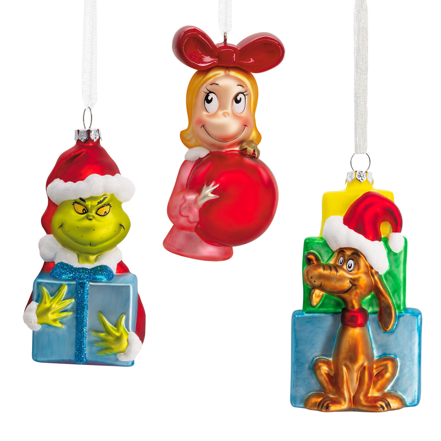 Dr. Seuss's How the Grinch Stole Christmas!™ Blown Glass Ornament Gift Set