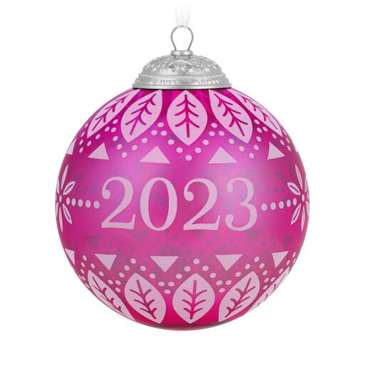 Christmas Commemorative 2023 Glass Ball Ornament, 