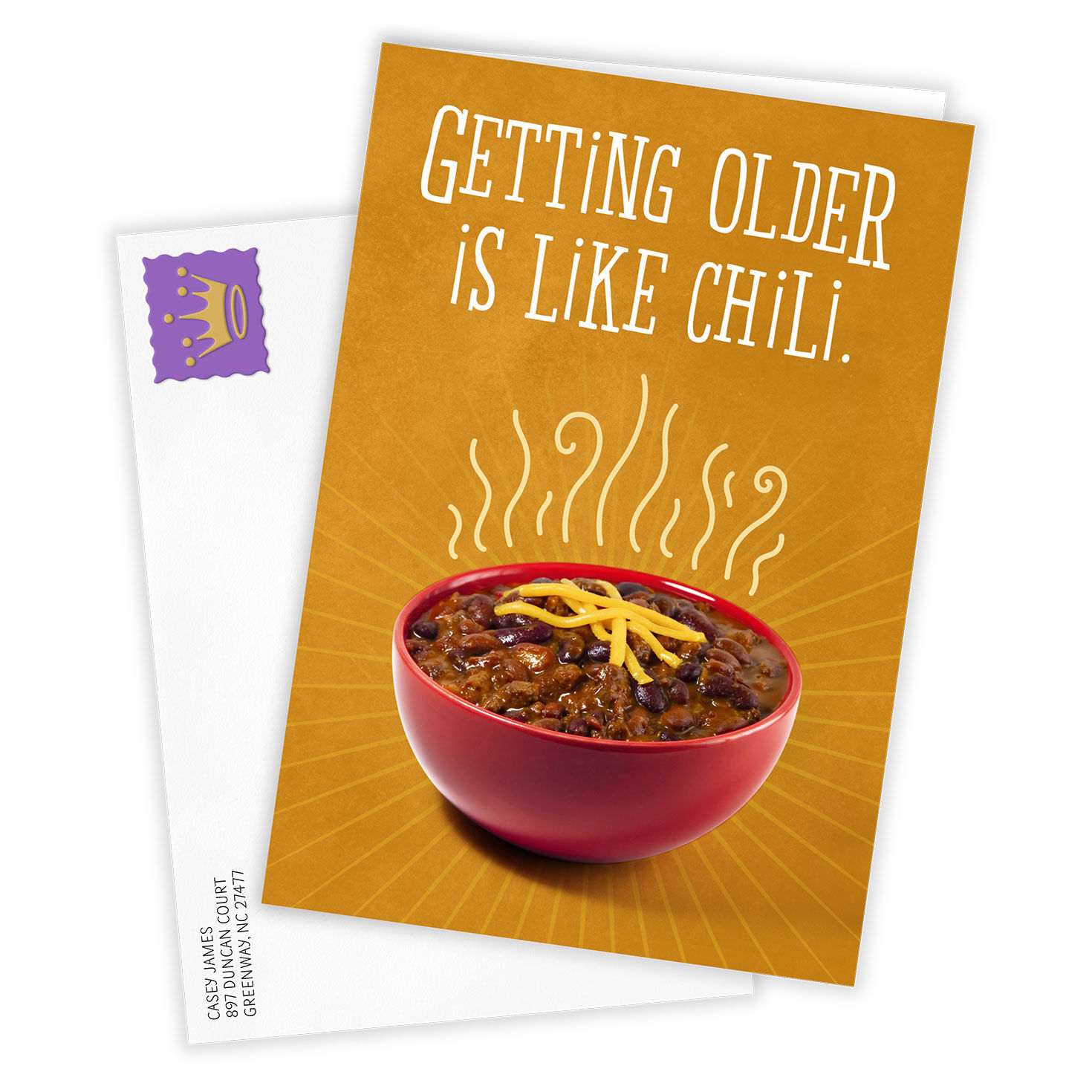 Getting Older Personalized Birthday Card Card Front with Envelope image number 2