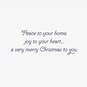 Peace to Your Home, Joy to Your Heart Christmas Card, , large image number 2