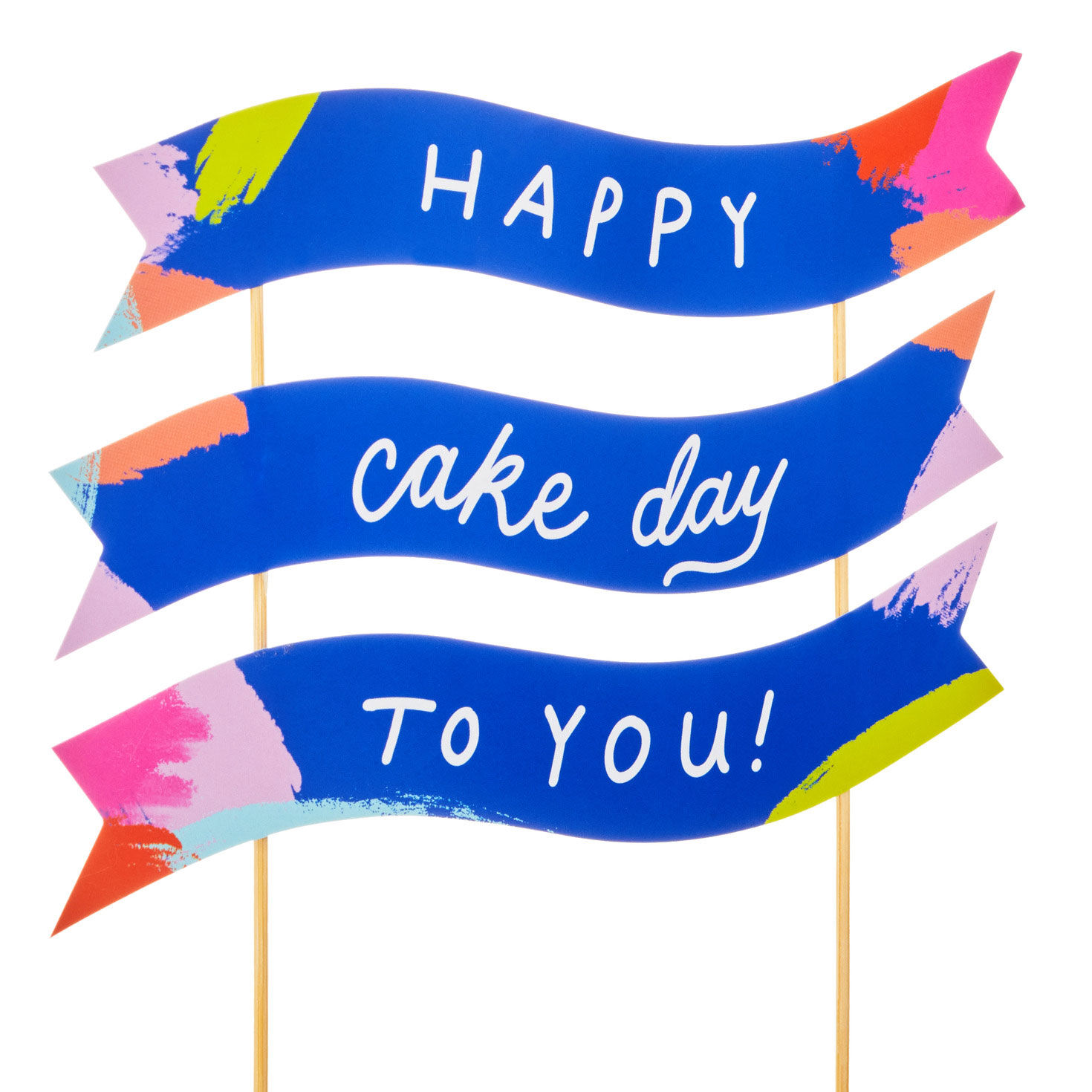Cake Day Banner Birthday Cake Topper, , large image number 3