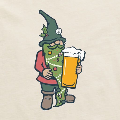 Life Is Good Holiday Beer Off-White Men's T-Shirt, 