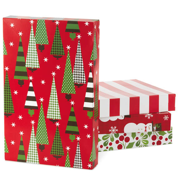 Assorted 12-Pack Designed Christmas Shirt Boxes