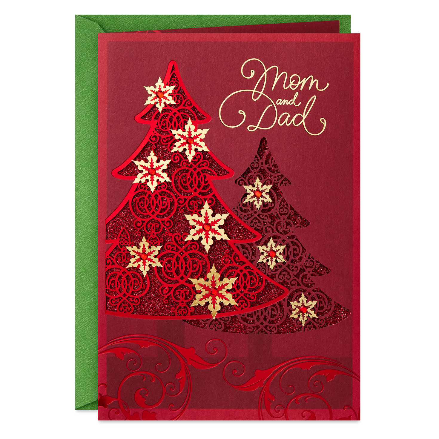 A Holiday Filled With Good Things Christmas Card for Mom and Dad