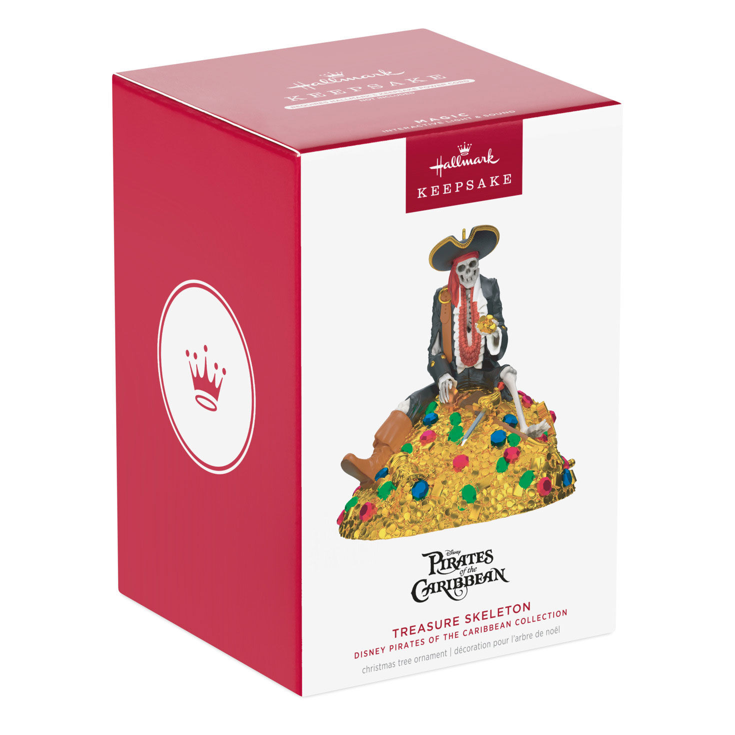 Pirates of Caribbean Skeleton on Gold Ornament package front image number 7