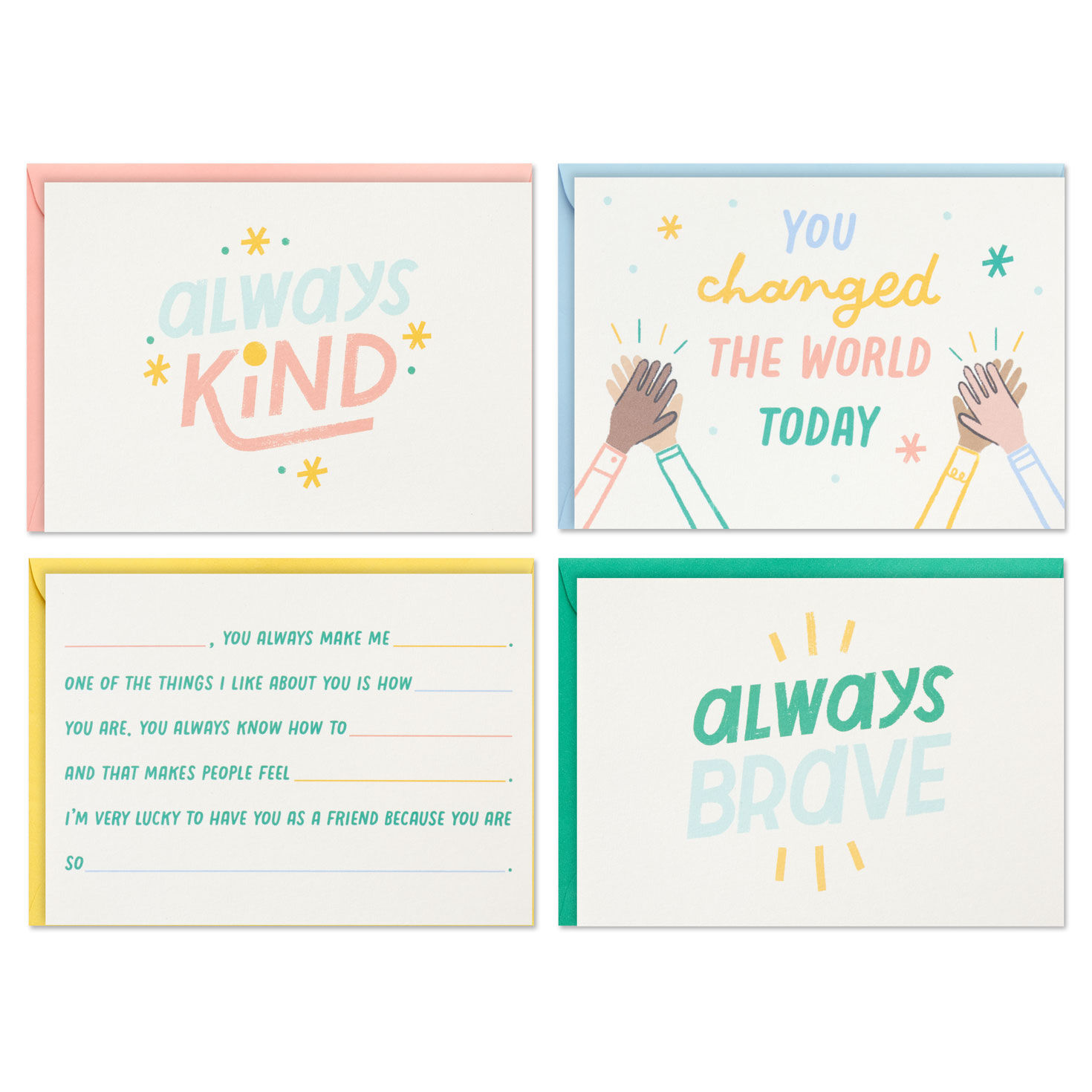 Little World Changers&trade;  Assorted Blank Note Cards in Caddy, Pack of 24, , large image number 2