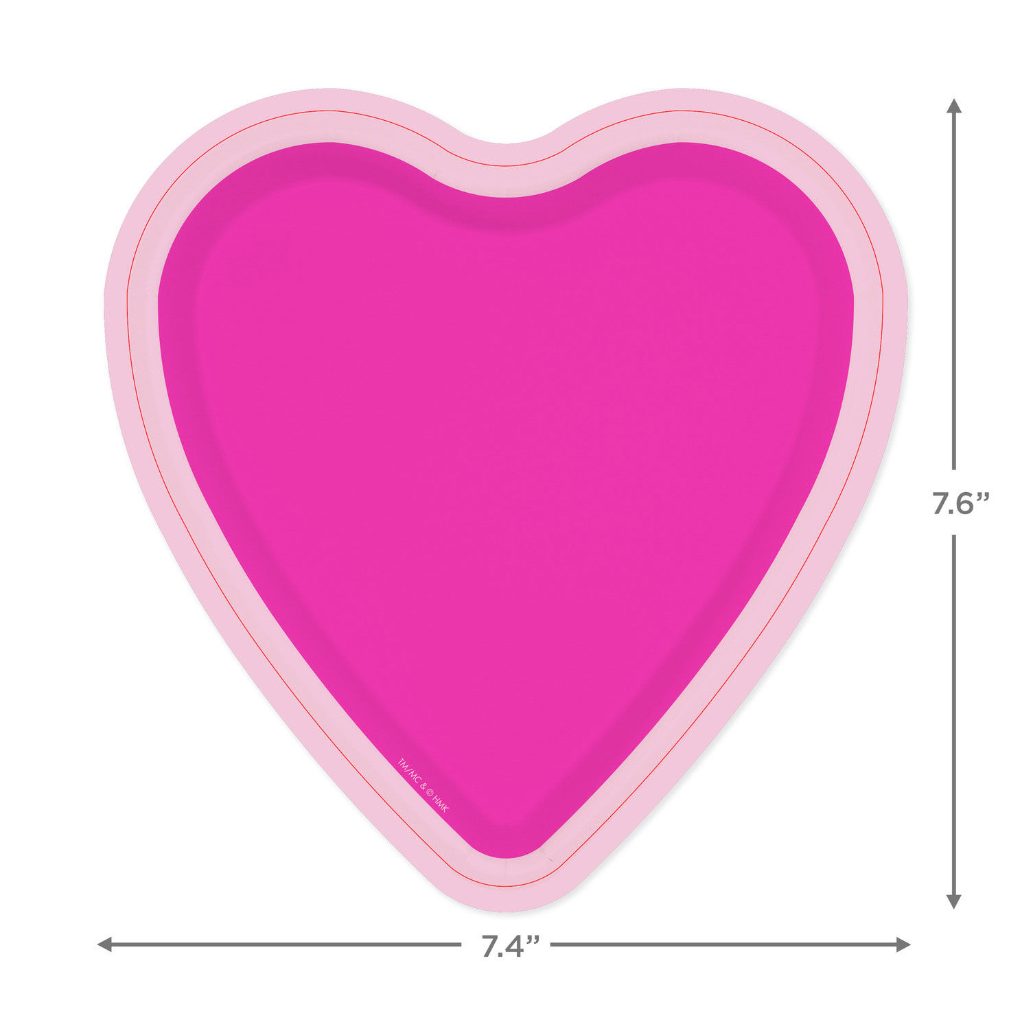 Bright Pink Heart-Shaped Dessert Plates, Set of 8 for only USD 4.99 | Hallmark