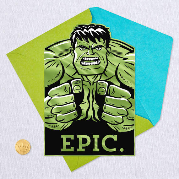 Marvel Avengers Hulk Epic Birthday Card, , large image number 5