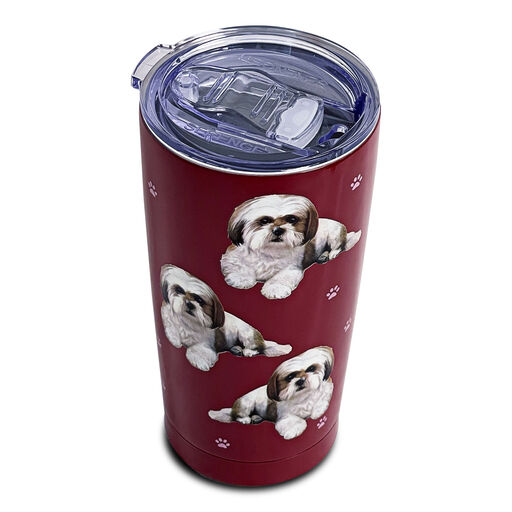 E&S Pets Shih Tzu Stainless Steel Tumbler, 20 oz., 