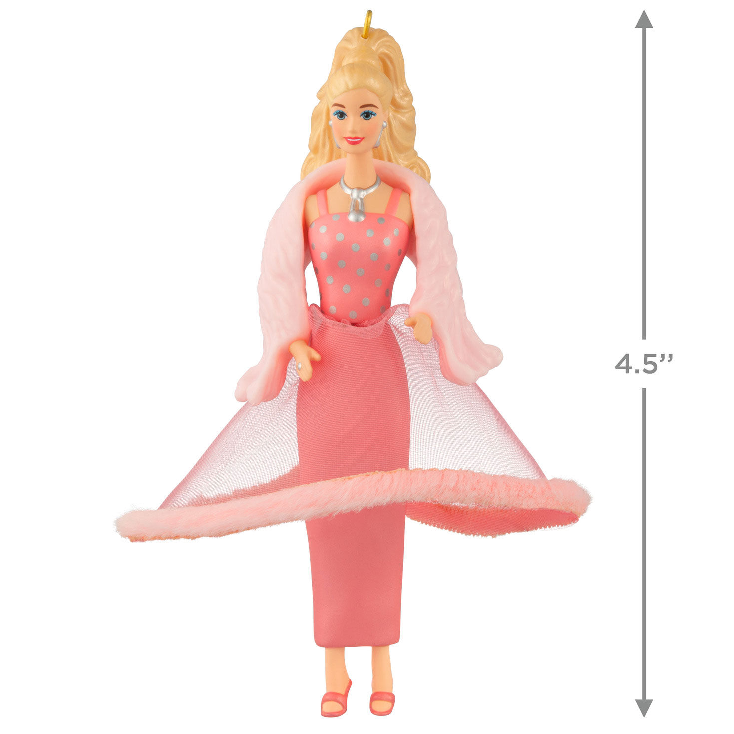 Barbie Pink Outfit Keepsake Ornament measurement image number 3