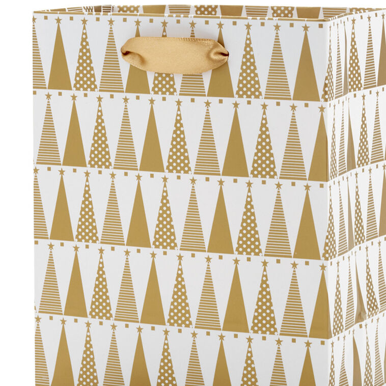 6.5" Ivory and Gold 6-Pack Assorted Small Christmas Gift Bag Bundle, , large image number 11