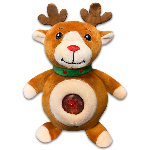 Jellyroos Rudolph the Reindeer Squeezable Plush Toy, 