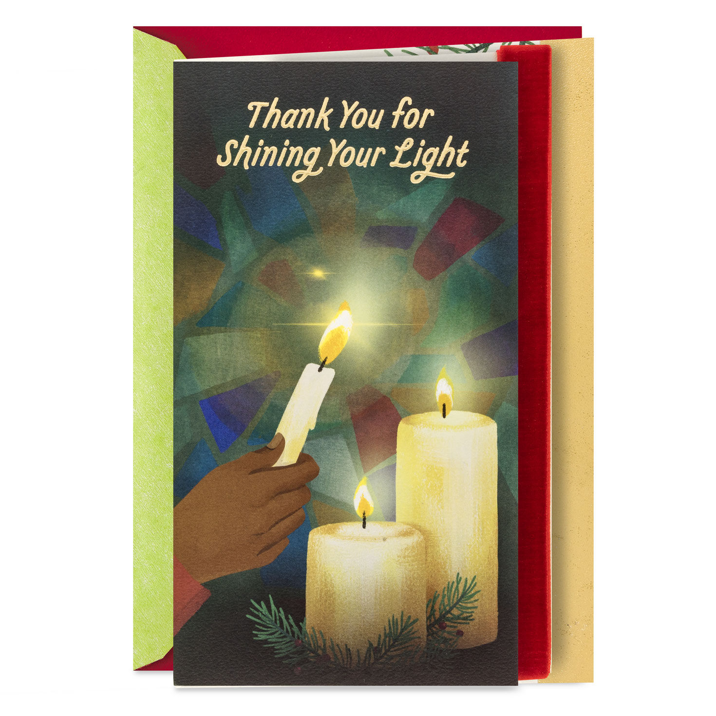Thank You for Shining Your Light Religious Christmas Card