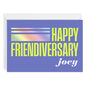 Purple Happy Friendiversary Personalized Card Front image number 1