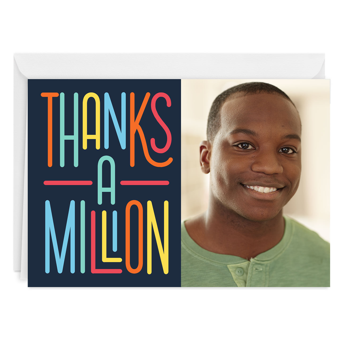 Personalized Thanks a Million Thank-You Photo Card