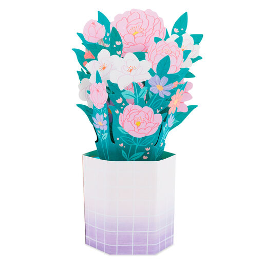 Flower Bouquet Have a Beautiful Day 3D Pop-Up Card, 