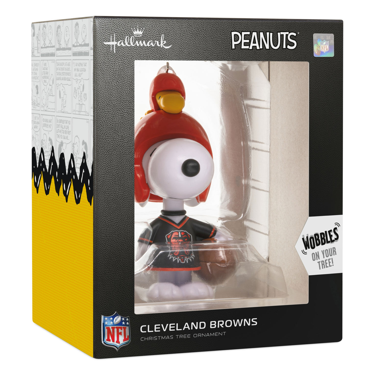 Snoopy Cleveland Browns Christmas Ornament  image number 7