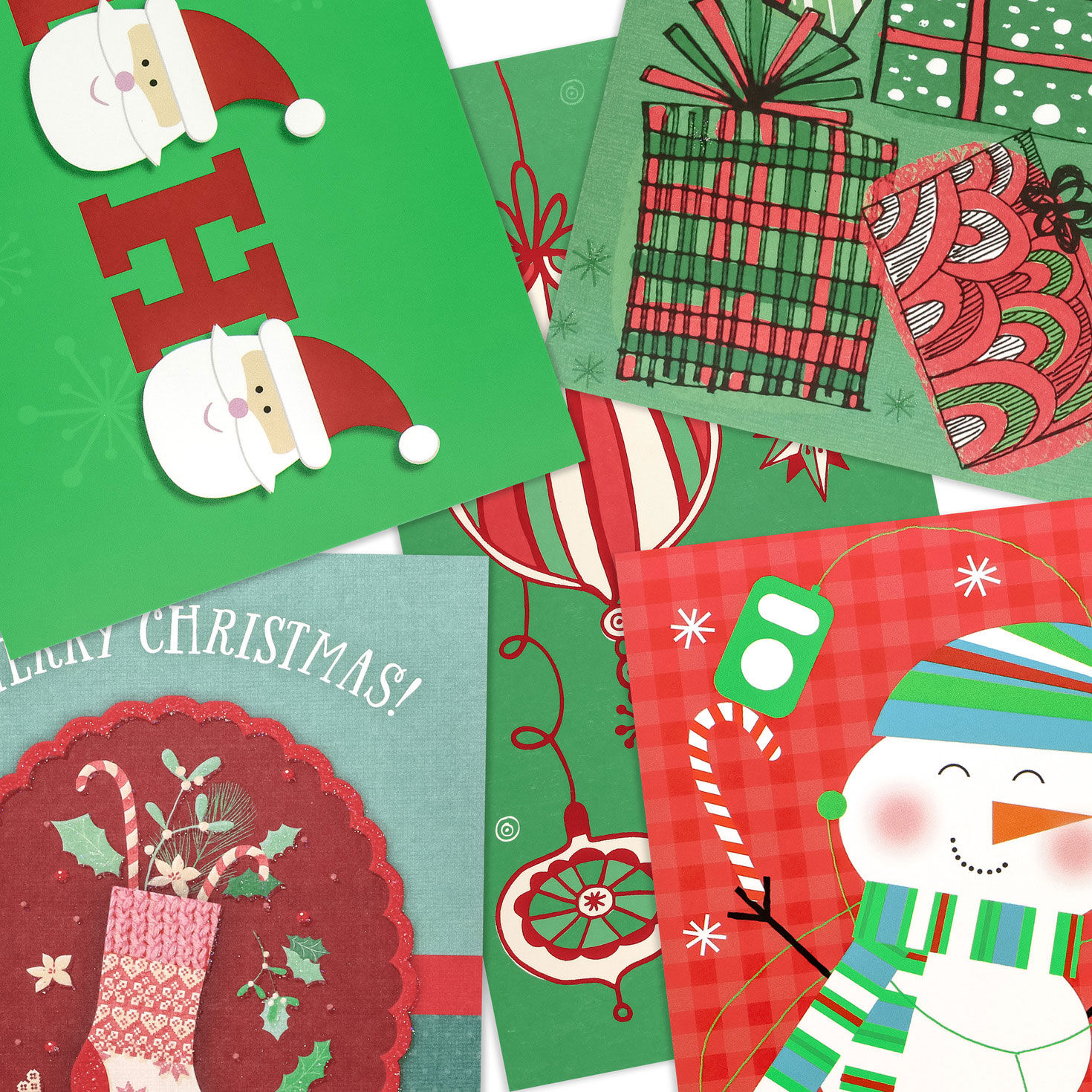 Jolly Wishes Money-Holder Assorted Christmas Cards Cover Details image number 5
