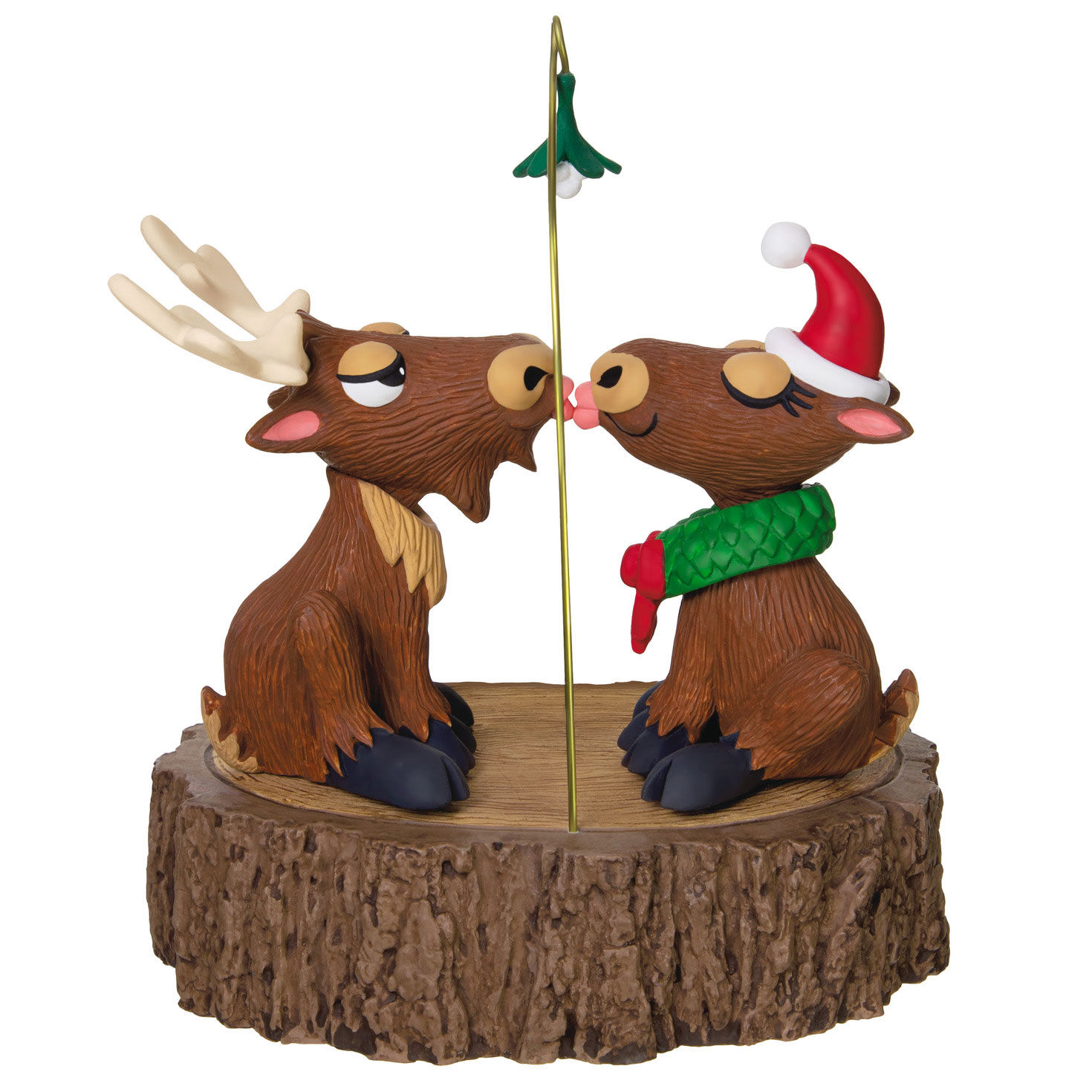 Moose Kissing Keepsake Ornament Back image number 6