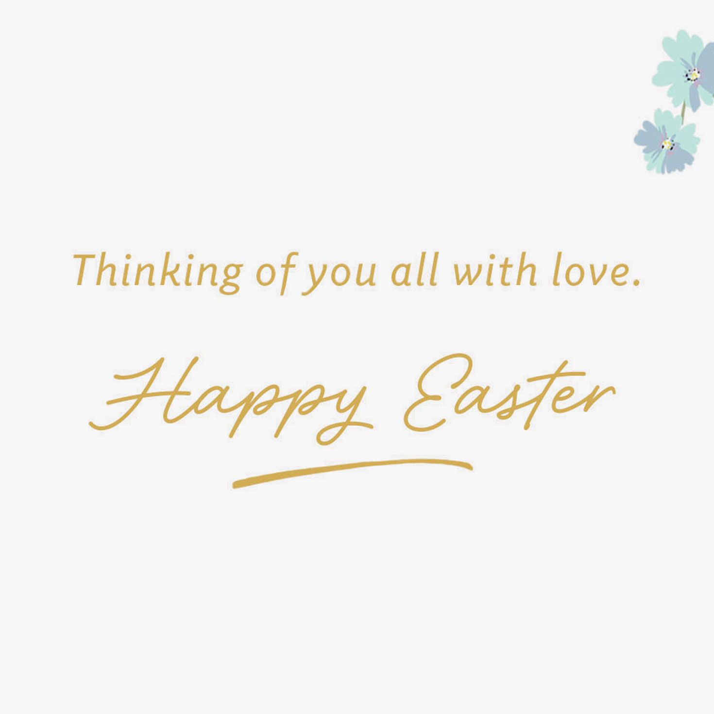 Pastel Flowers Easter Card for Adult Granddaughter Sentiment image number 2