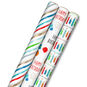 Assorted Colorful Birthday Wrapping Paper 3-Pack, 60 sq. ft., , large image number 1