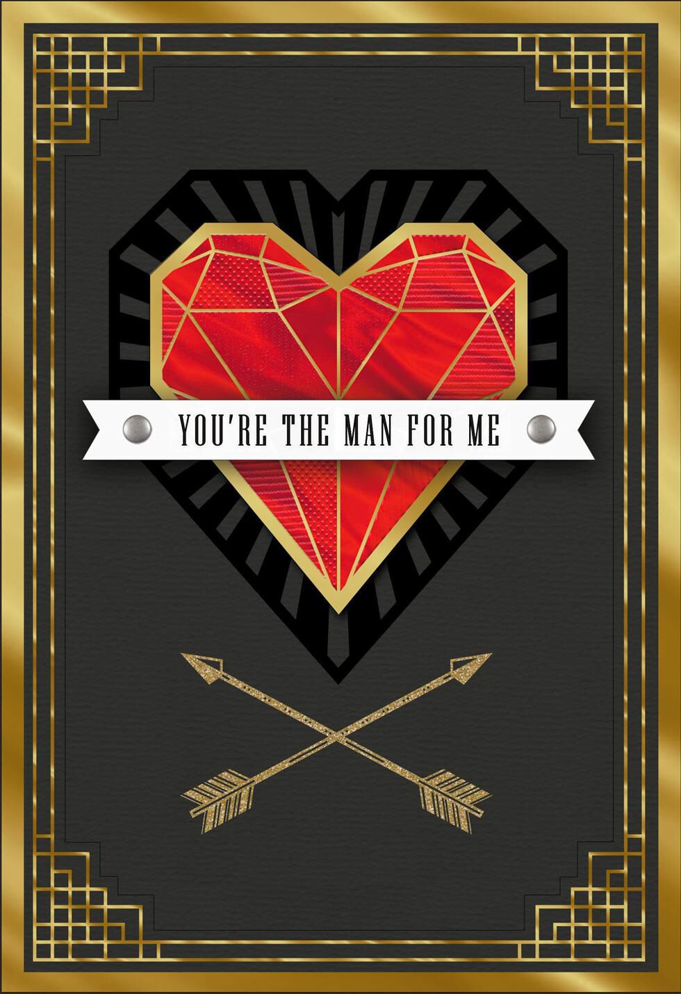Heart Paper Craft Valentine's Day Card for Husband