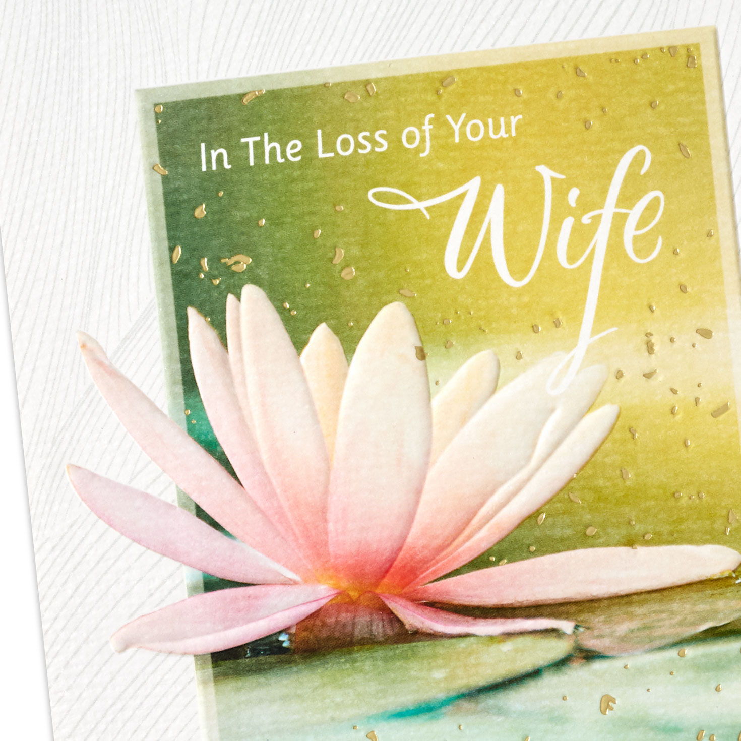 Depth of Your Love Religious Sympathy Card for Loss of Wife, , large image number 5