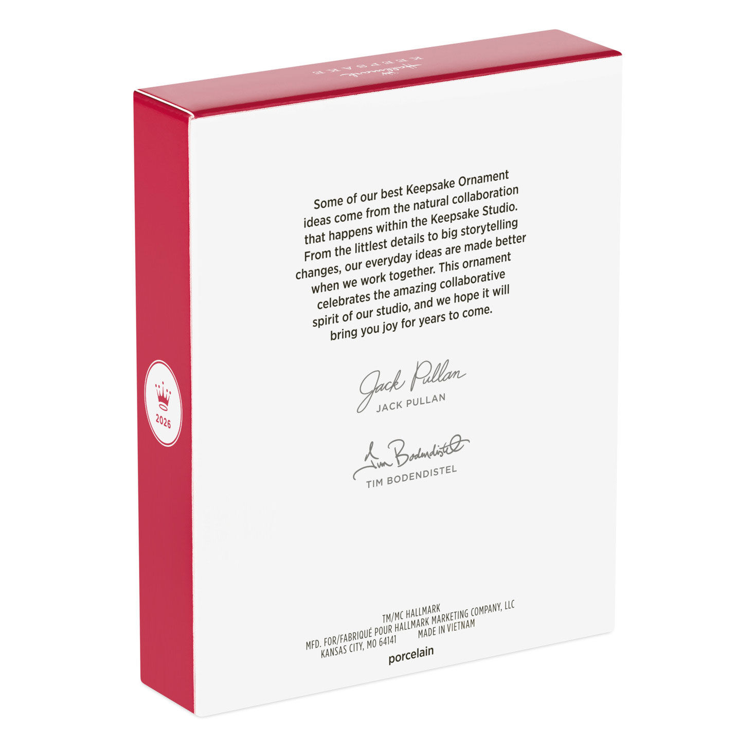 The Golden Girls Rose Round Keepsake Ornament Package Back image number 8