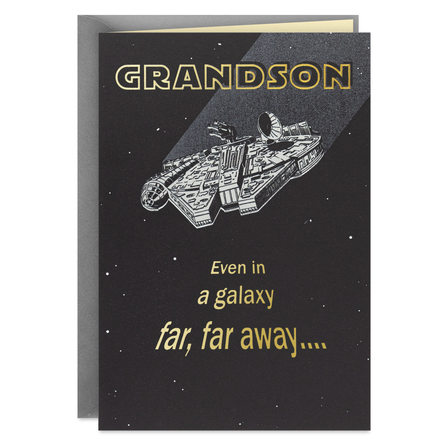 Star Wars™ Millennium Falcon™ Birthday Card for Grandson