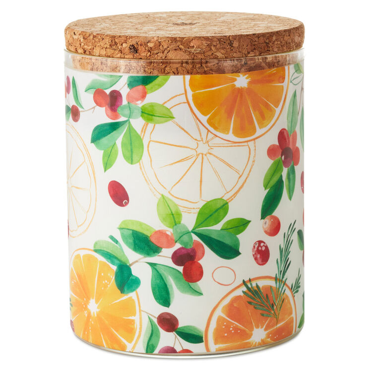 Cranberry and Orange Peel Scented 2-Wick Jar Candle, 14.5 oz.