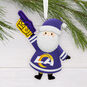 Los Angeles Rams Santa Fan Christmas Ornament hanging on tree image number 2