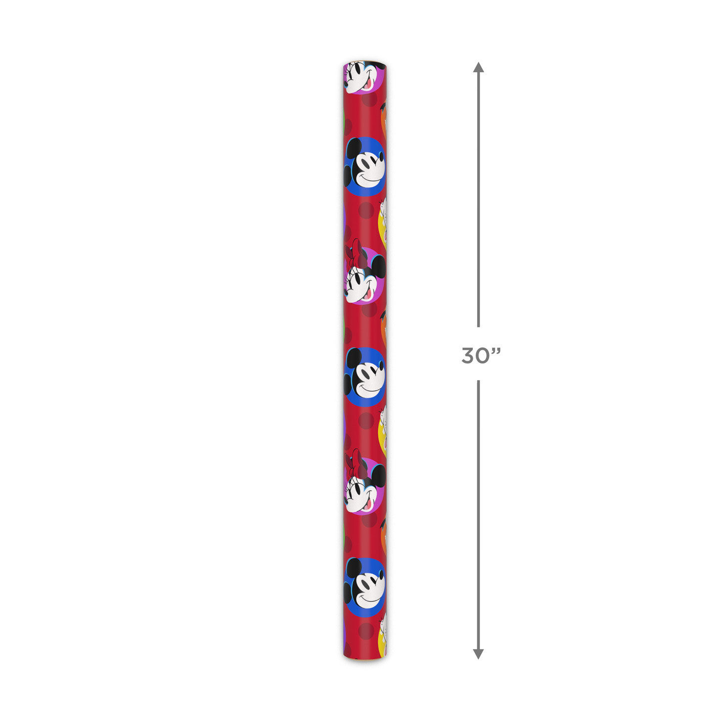 Mickey and Friends on Red Wrapping Paper Roll measurement image number 5