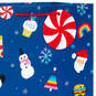 13" Christmas Icons on Blue Large Christmas Gift Bag, , large image number 4