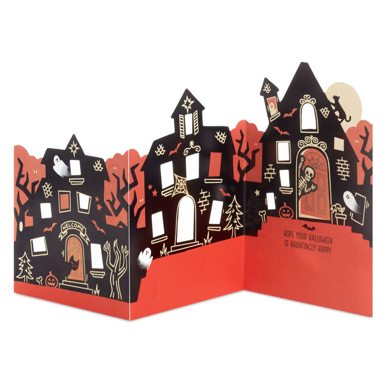 Haunted House Halloween Card