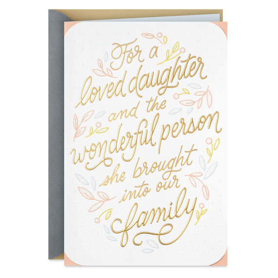 So Much Happiness Anniversary Card for Daughter and Spouse, , large image number 1