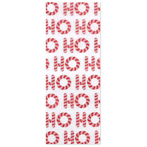 Peppermint Scented Ho Ho Ho Print Tissue Paper, 4 sheets, 