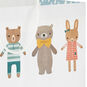Well-Dressed Bears and Bunnies Extra-Large Gift Bag Handle Detail image number 4