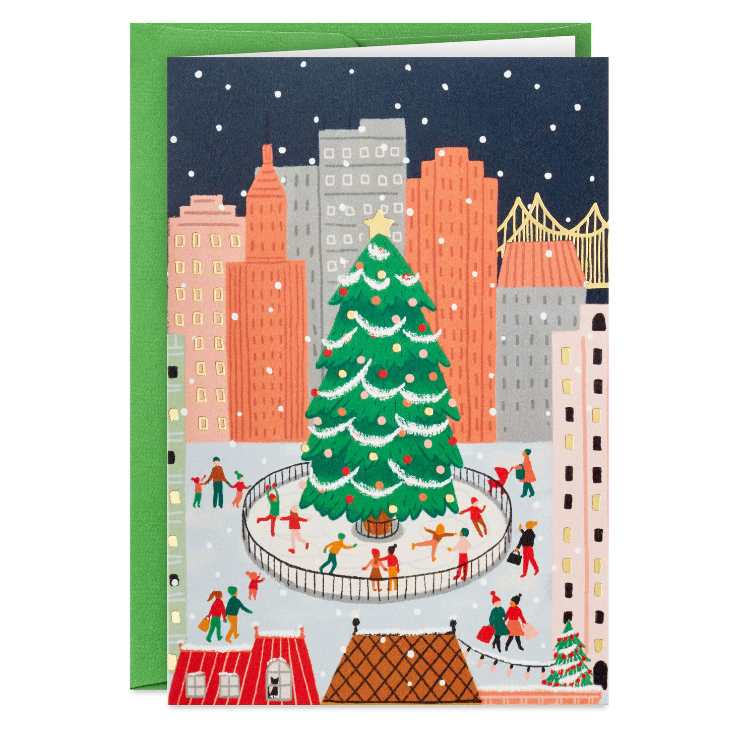 City Skating Scene Packaged Christmas Cards, Set of 5 for only USD 5.00 | Hallmark