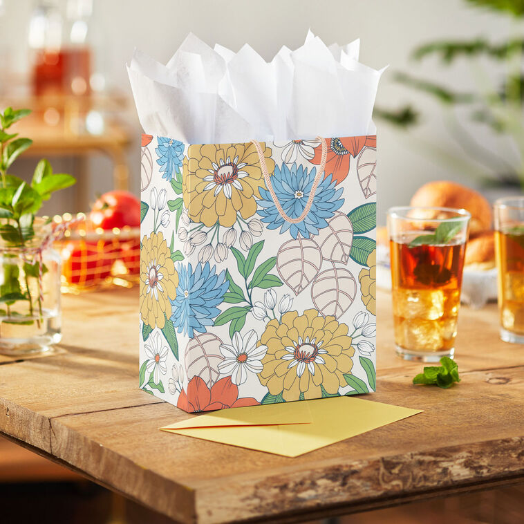 Mod Blossoms Medium Gift Bag In use image number 2